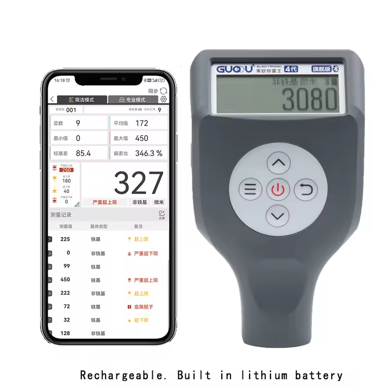    Medidor de sonda Fe NFe de - Paint Thickness Gauge reseña y precio