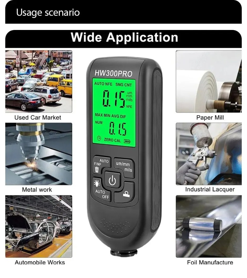 Medidor de espesor automático  - Paint Thickness Gauge reseña y precio