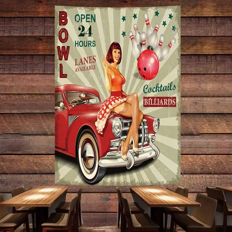 Póster de coche Vintage con la - Auto Repair Shop Open reseña y precio