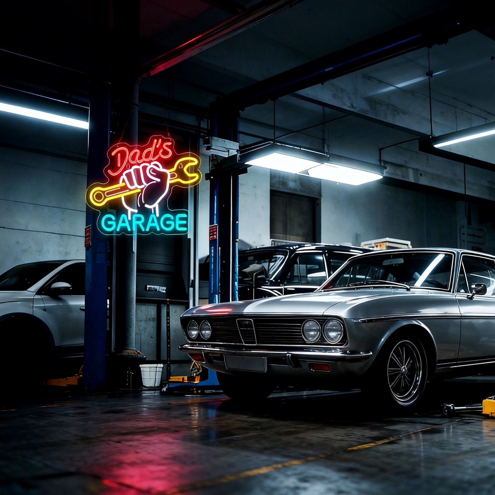 Letrero de Neón para Garaje de - Auto Repair Shop Open reseña y precio