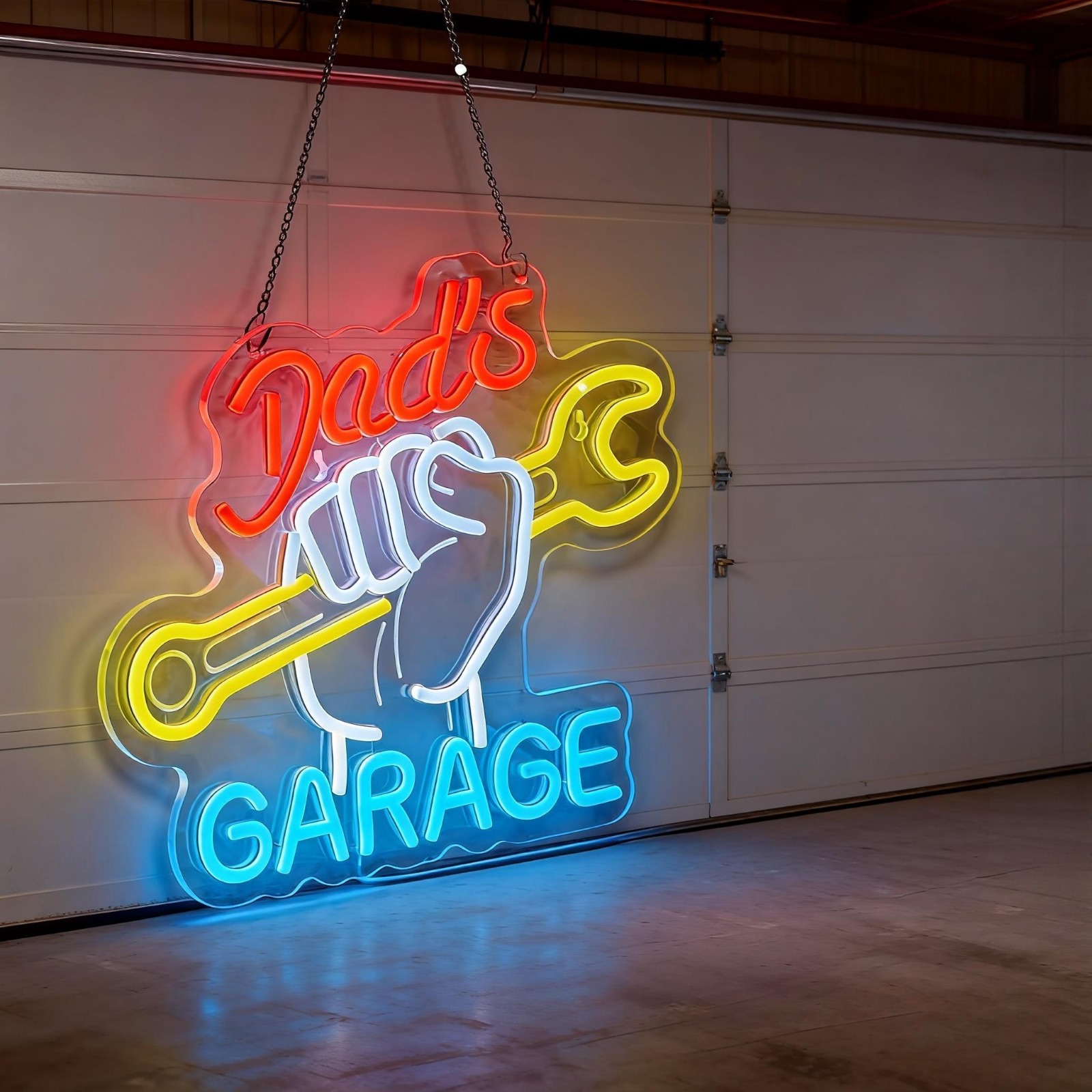 Letrero de Neón para Garaje de - Auto Repair Shop Open reseña y precio